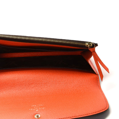 Louis Vuitton Monogram Emilie Wallet Piment 7 of 9