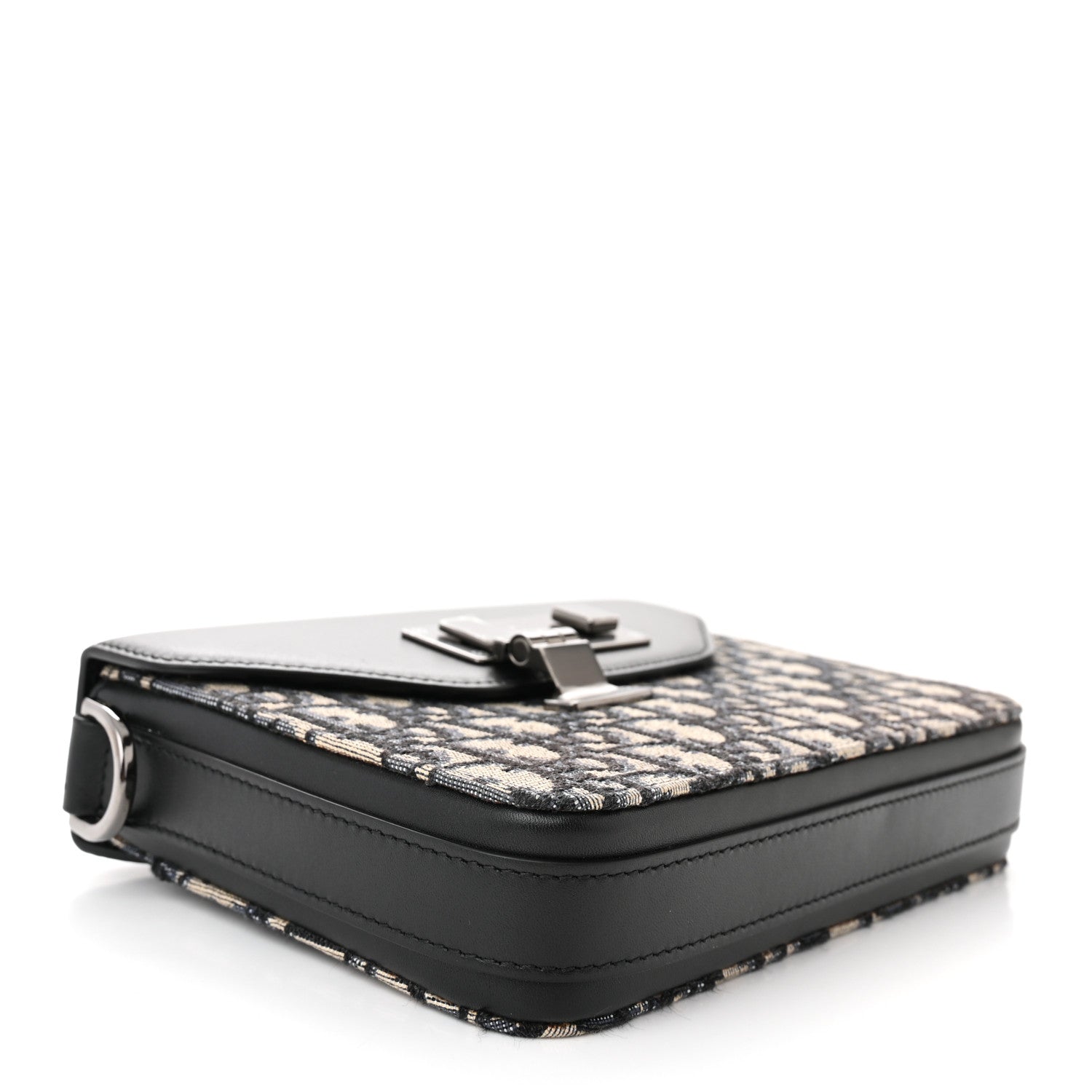Christian Dior Oblique Smooth Calfskin Messenger Beige Black 4 of 10