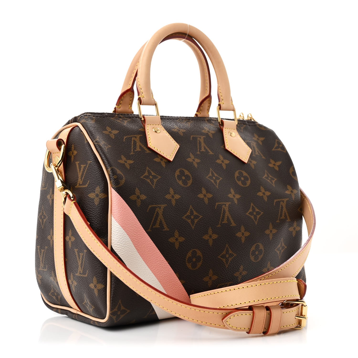 Louis Vuitton Monogram My LV Heritage Speedy Bandouliere 25 Light Pink White 3 of 10