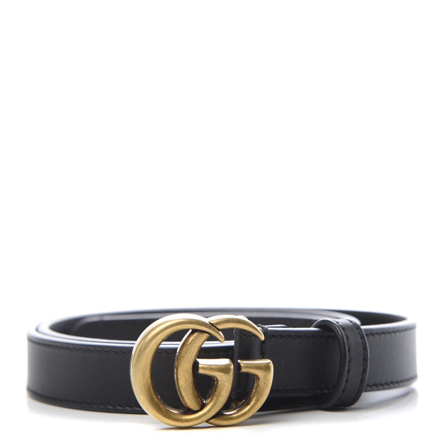 Calfskin Double G 20mm Belt 75 30 Black