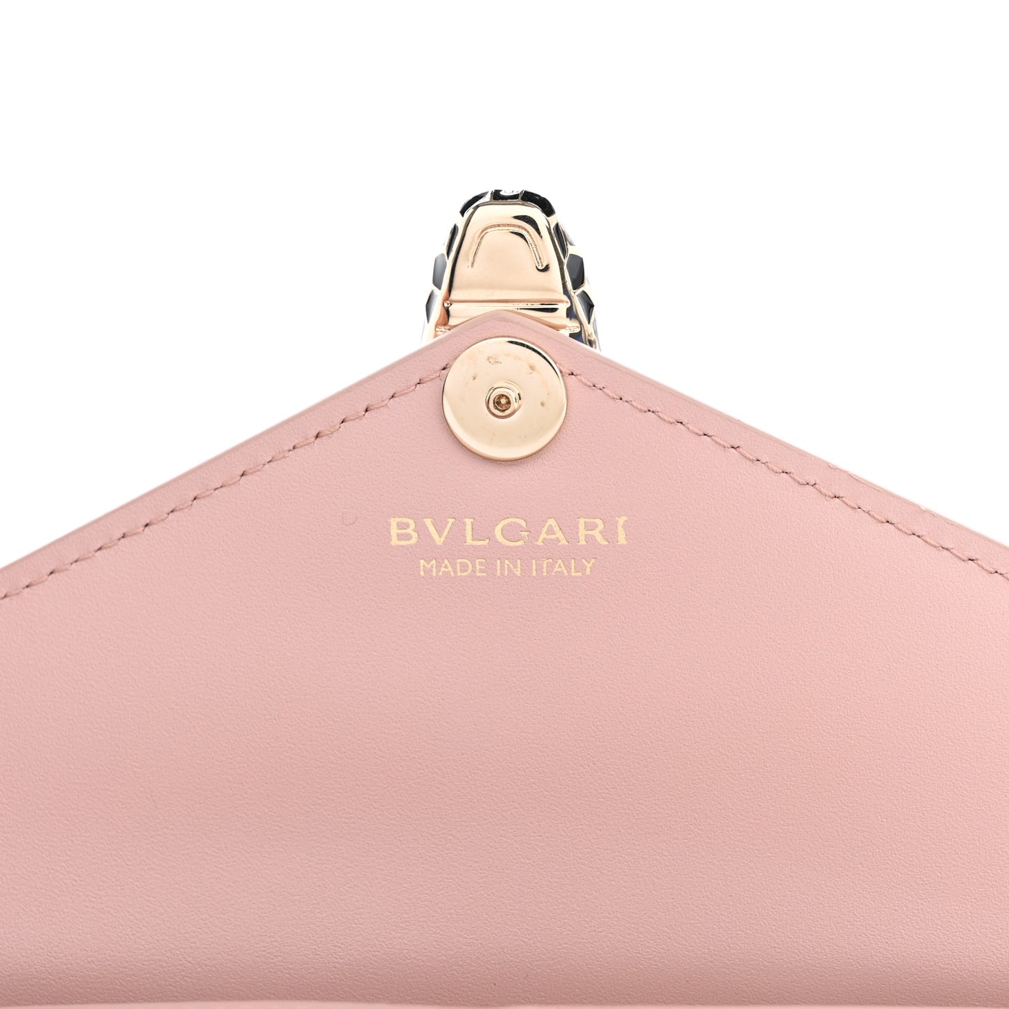 Calfskin Serpenti Forever Wristlet Wallet Crystal Rose