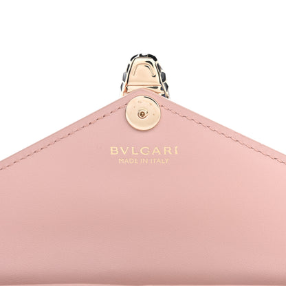 Bulgari Calfskin Serpenti Forever Wristlet Wallet Crystal Rose 6 of 9