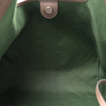 Gucci GG Monogram Web Large Giglio Tote Beige Brown 5 of 9