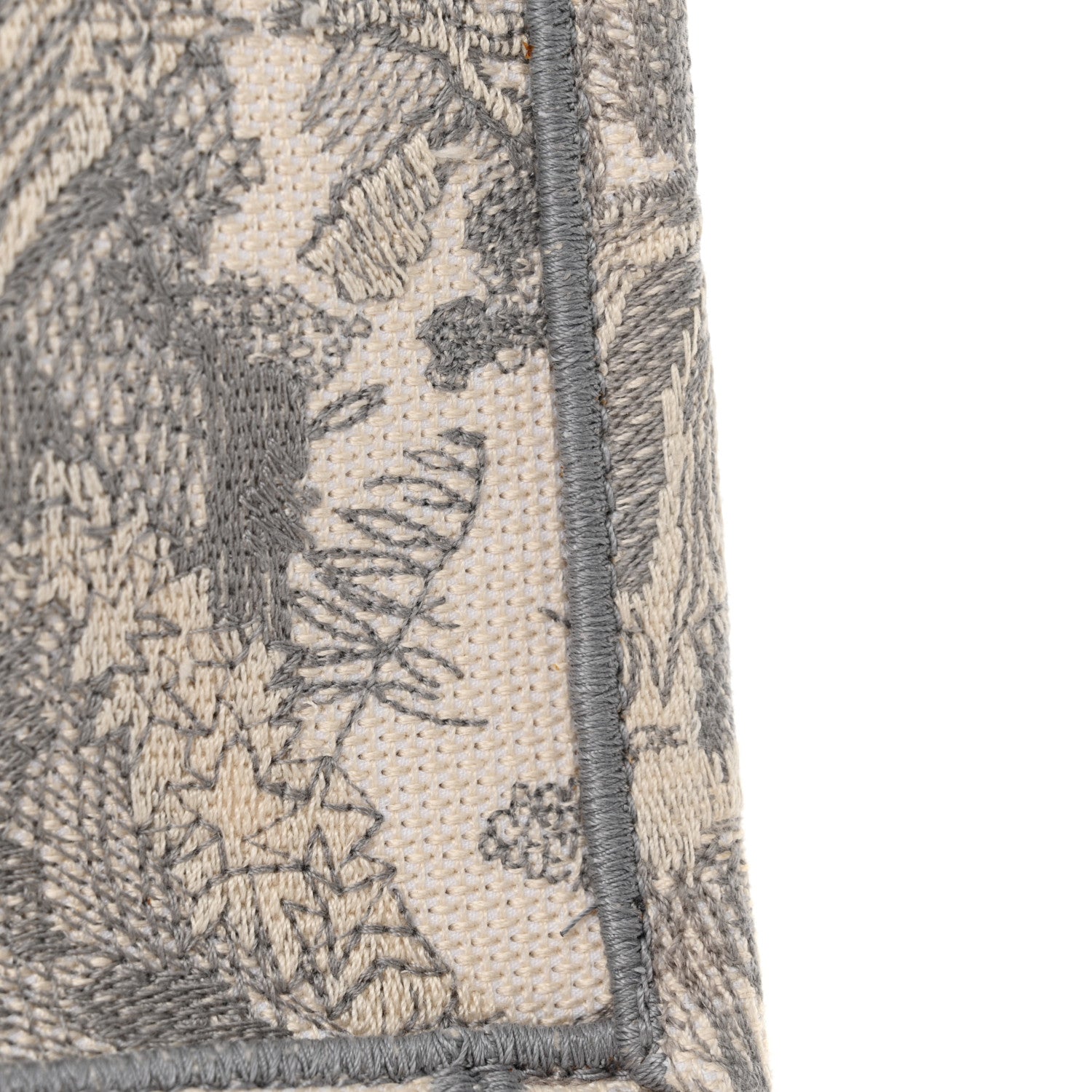 Christian Dior Canvas Embroidered Medium Dioriviera Toile De Jouy Book Tote Gray 16 of 17