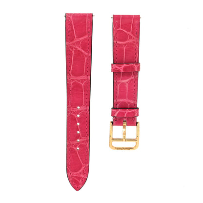 Hermes Matte Alligator 25mm Heure H Hour Watch Strap FRAMBOISE 1 of 5