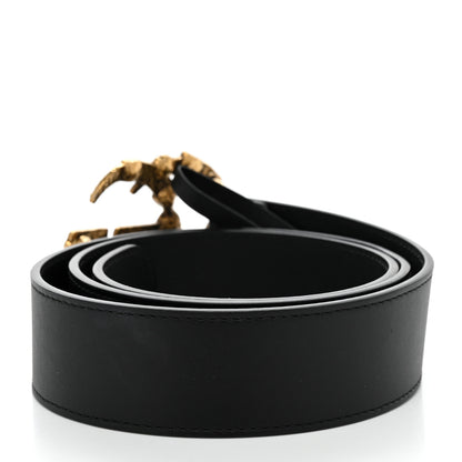 Gucci Calfskin Crystal Double G 40mm Belt 80/32 Black Multicolor 2 of 6