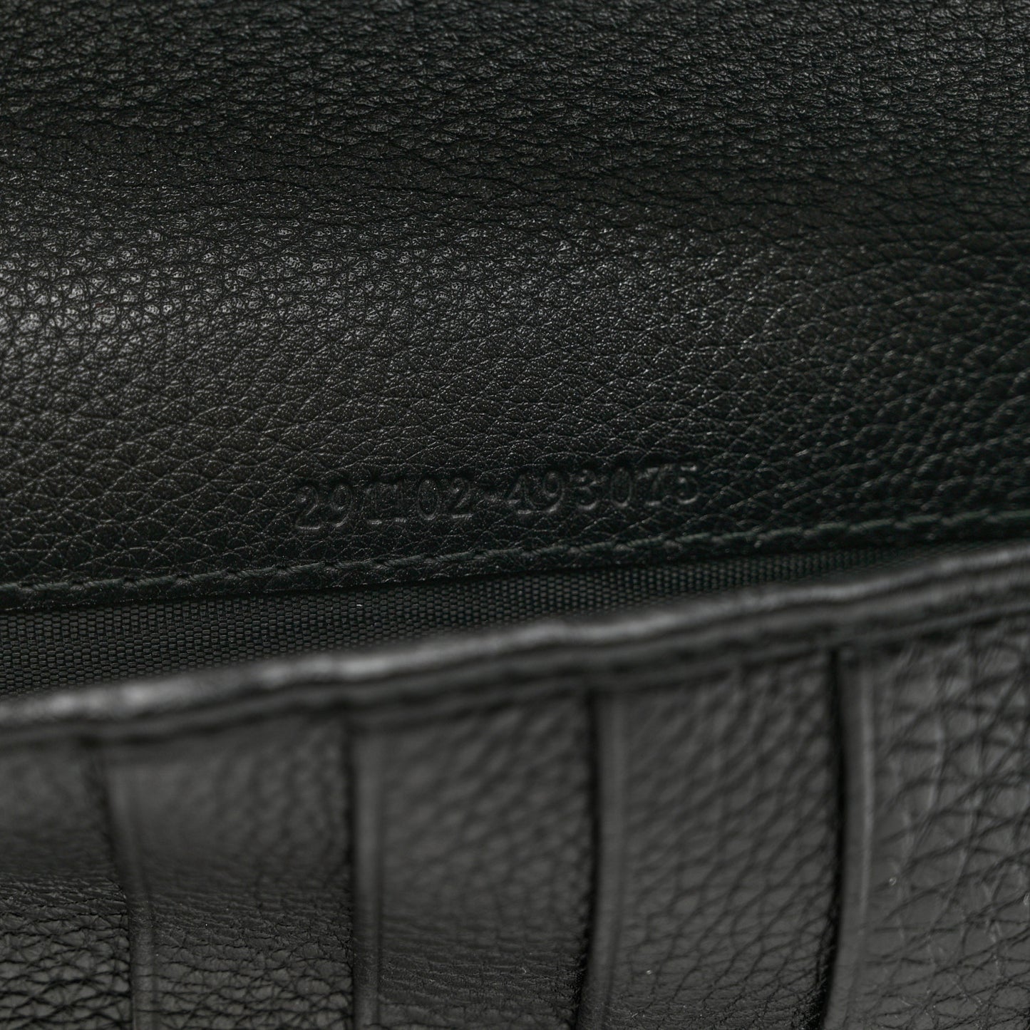 Pebbled Calfskin Soho Zip Around Wallet Black