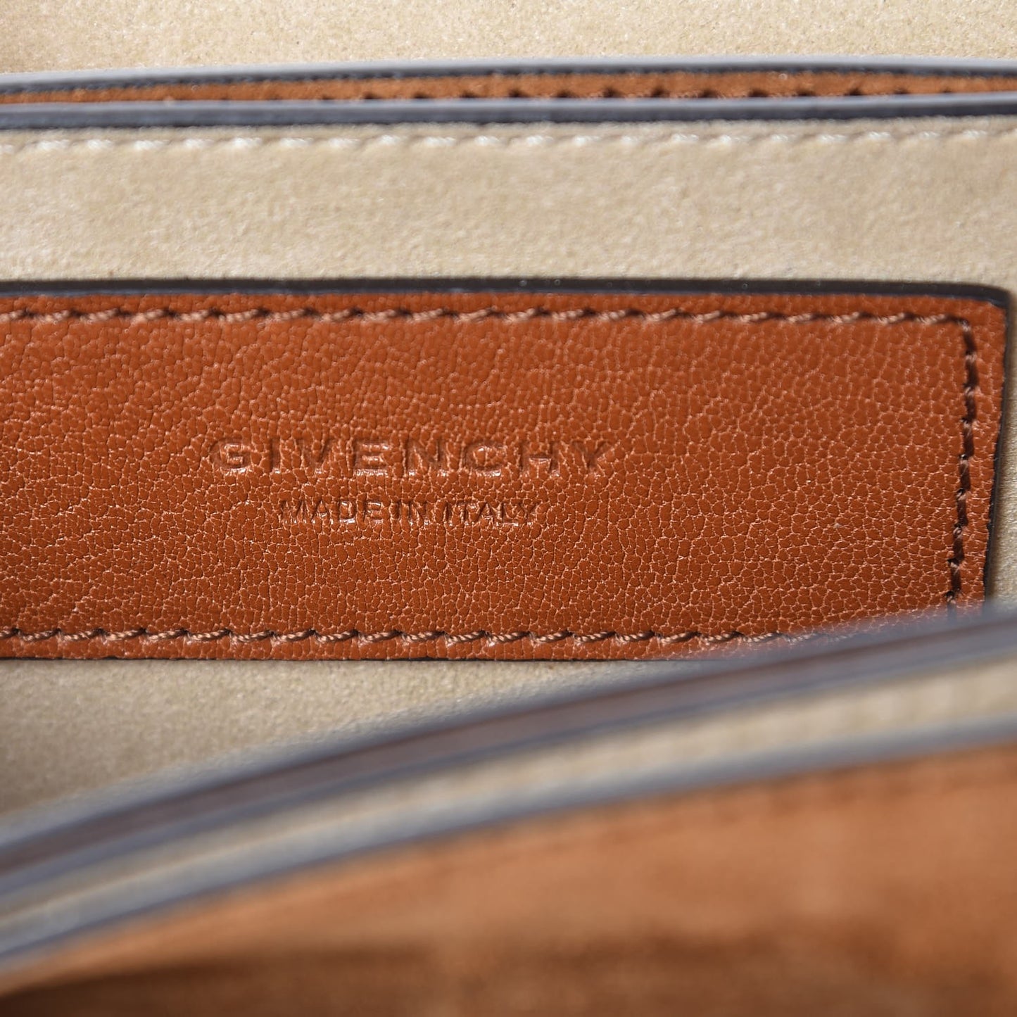 Goatskin Suede Mini GV3 Shoulder Bag Chestnut