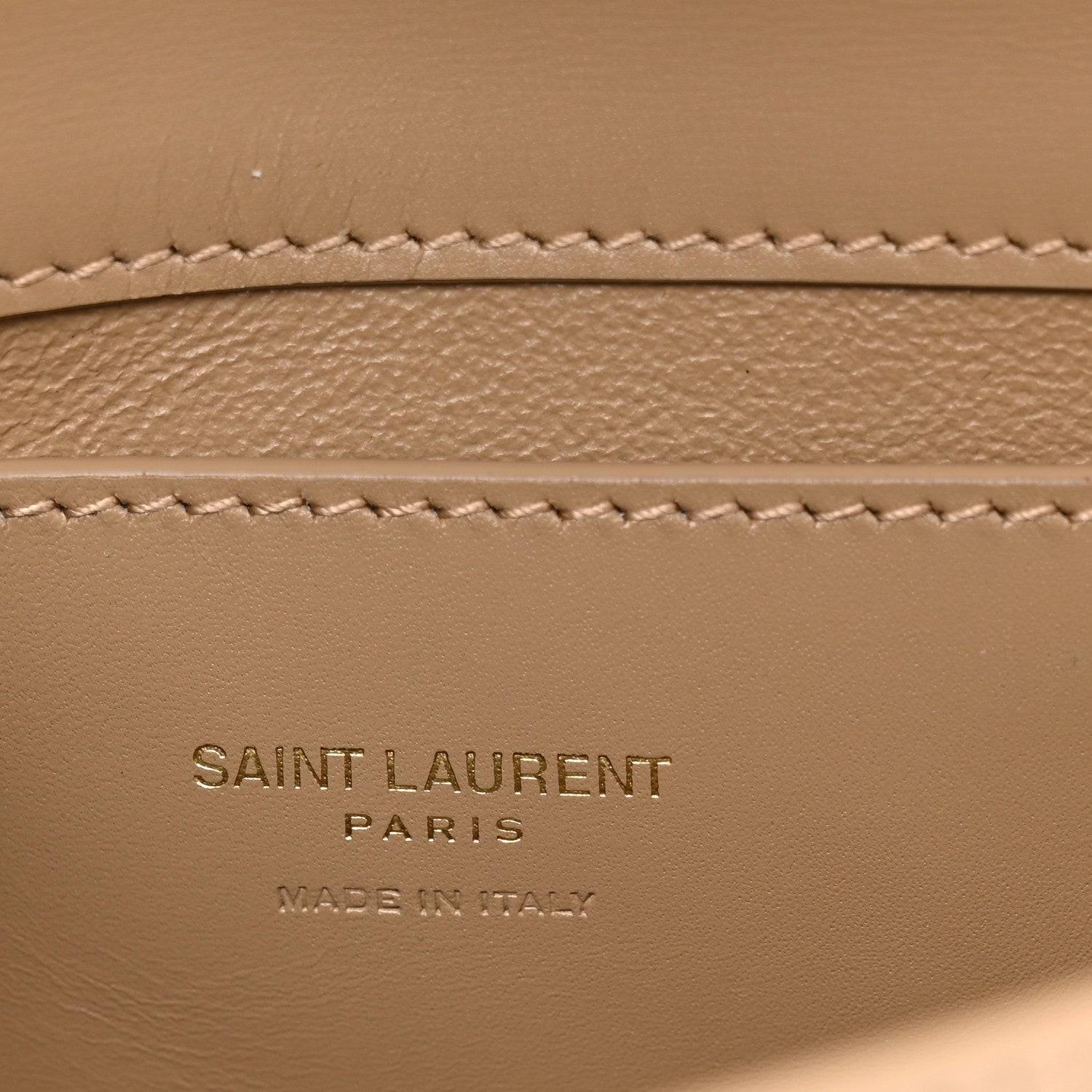 Saint Laurent Box Calfskin Mini Voltaire Shoulder Bag Dark Cork 6 of 11