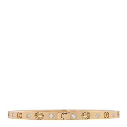 Gucci 18K Yellow Gold Diamond Icon Stars Bracelet 2 of 4