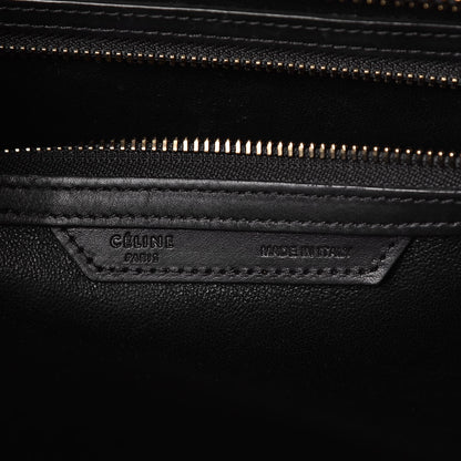 Celine Satin Calfskin Mini Tri-Color Luggage Dark Grey 6 of 12