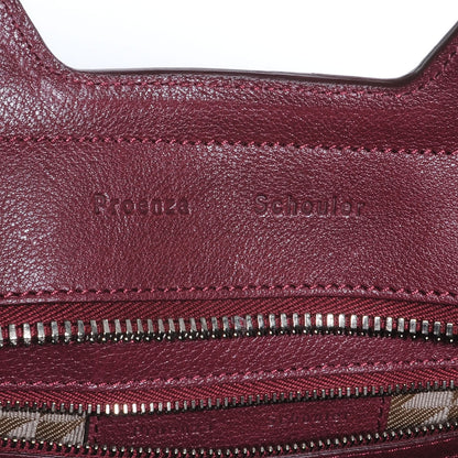 Proenza Schouler Buffalo Leather PS13 Small Satchel Pinot Noir 5 of 8