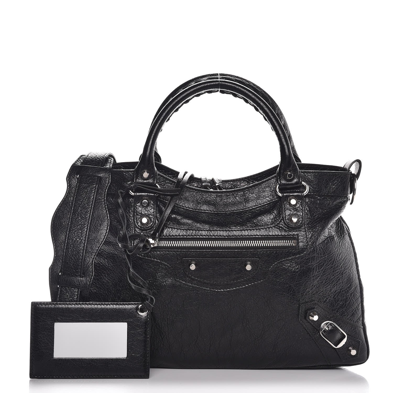 Balenciaga Agneau Classic Silver Hardware Town Black 1 of 8