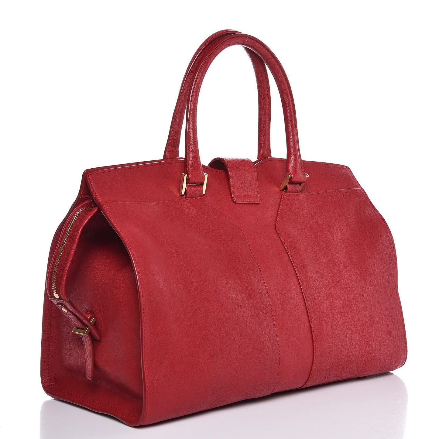 Sheepskin Medium Cabas ChYc Rouge Orient
