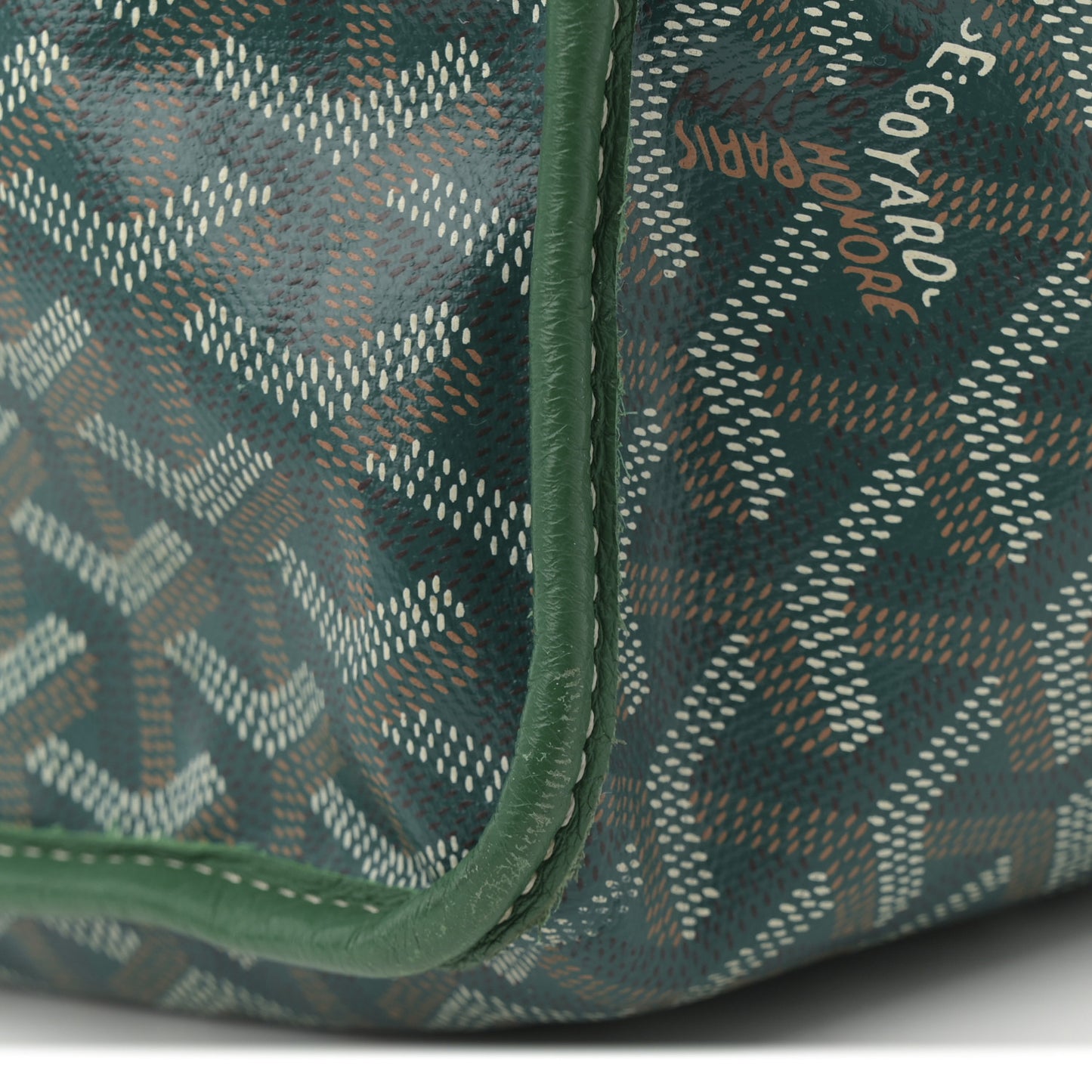 Goyardine Reversible Anjou GM Green