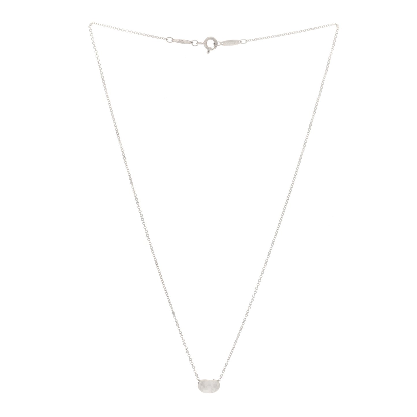 Sterling Silver 9mm Elsa Peretti Bean Pendant Necklace