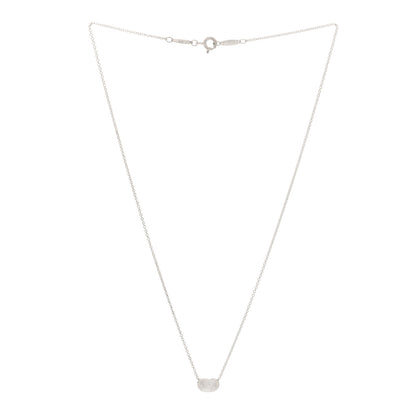 Tiffany Sterling Silver 9mm Elsa Peretti Bean Pendant Necklace 3 of 7