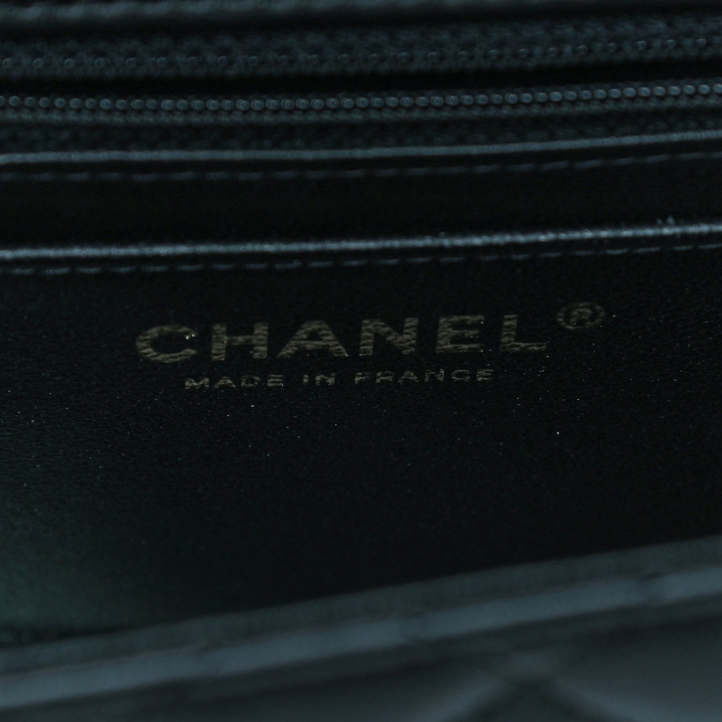 Lambskin Quilted Mini Square Flap Black