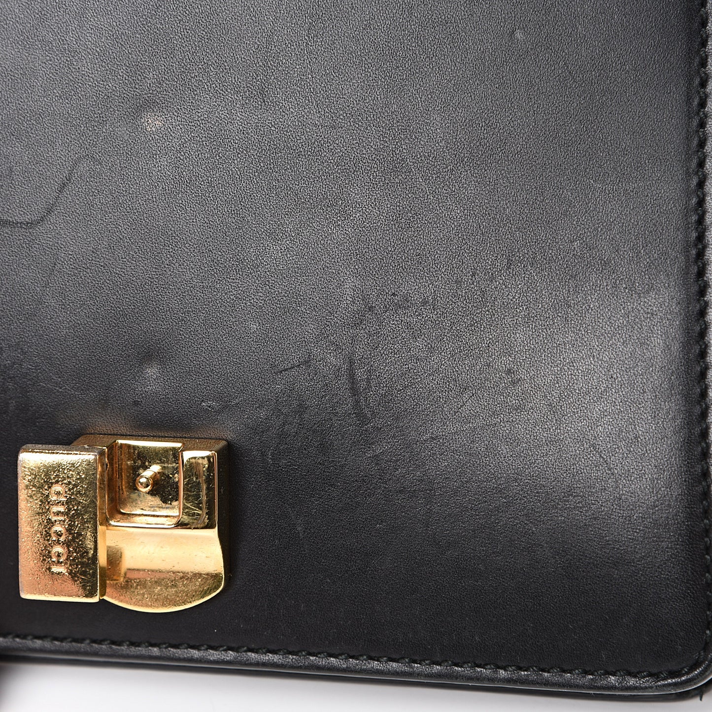 Calfskin Mini Sylvie Chain Shoulder Bag Black