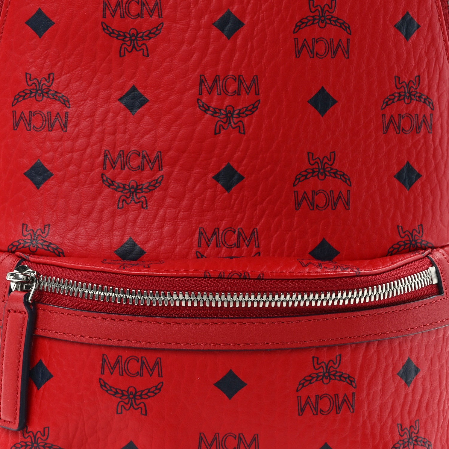 MCM Visetos Klassik Small Sling Bag Ruby Red 7 of 10