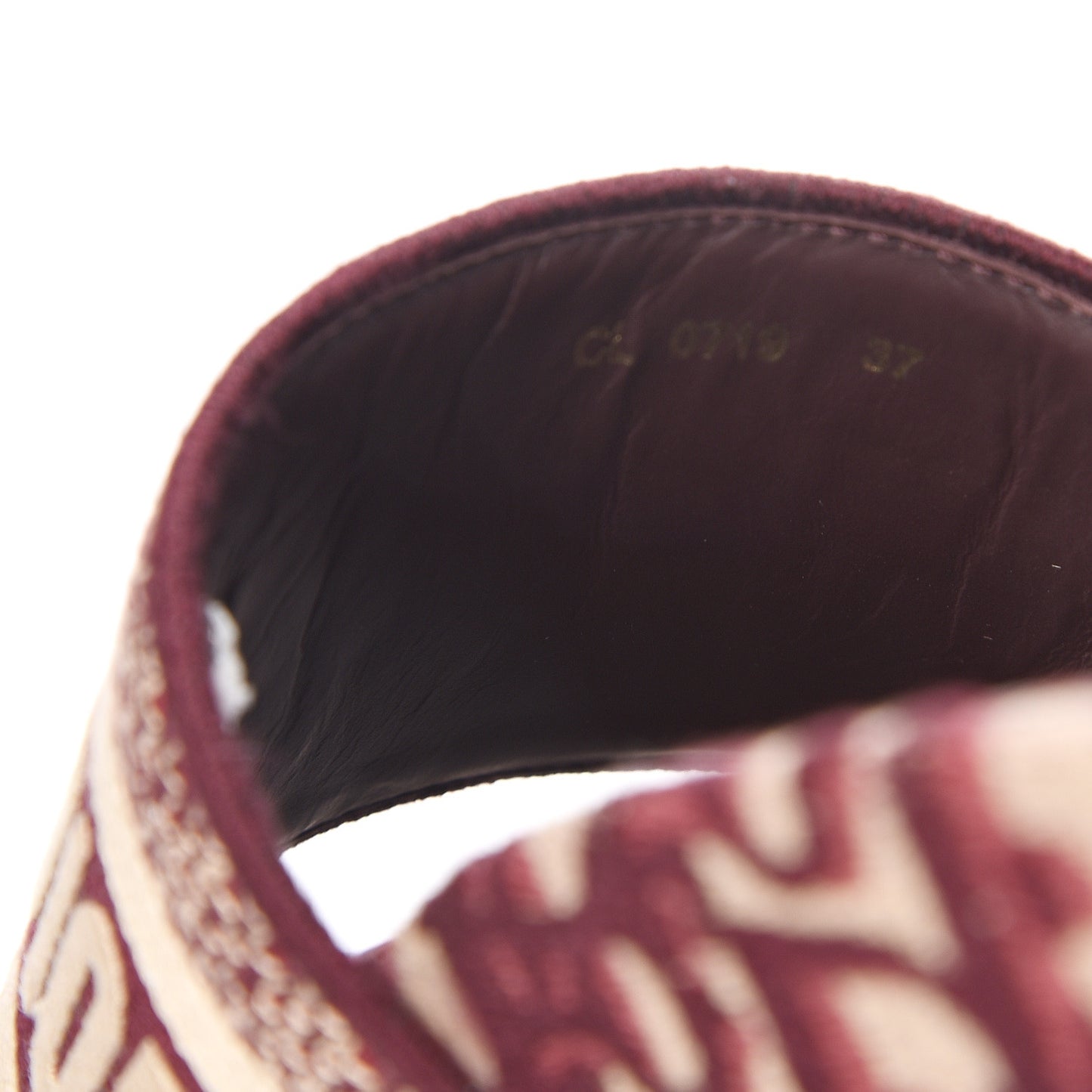 Oblique D-Way Platform Sandals 37 Deep Amaranth