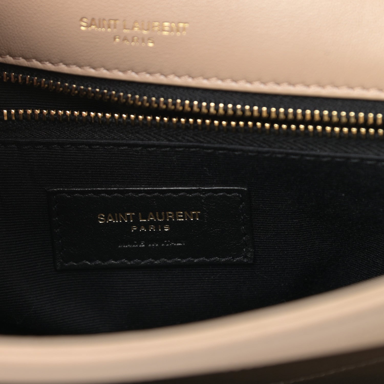 Saint Laurent Lambskin Matelasse Monogram Medium Niki Chain Satchel Dark Beige 6 of 12