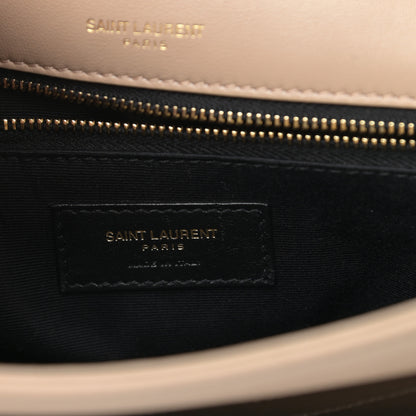 Saint Laurent Lambskin Matelasse Monogram Medium Niki Chain Satchel Dark Beige 6 of 12