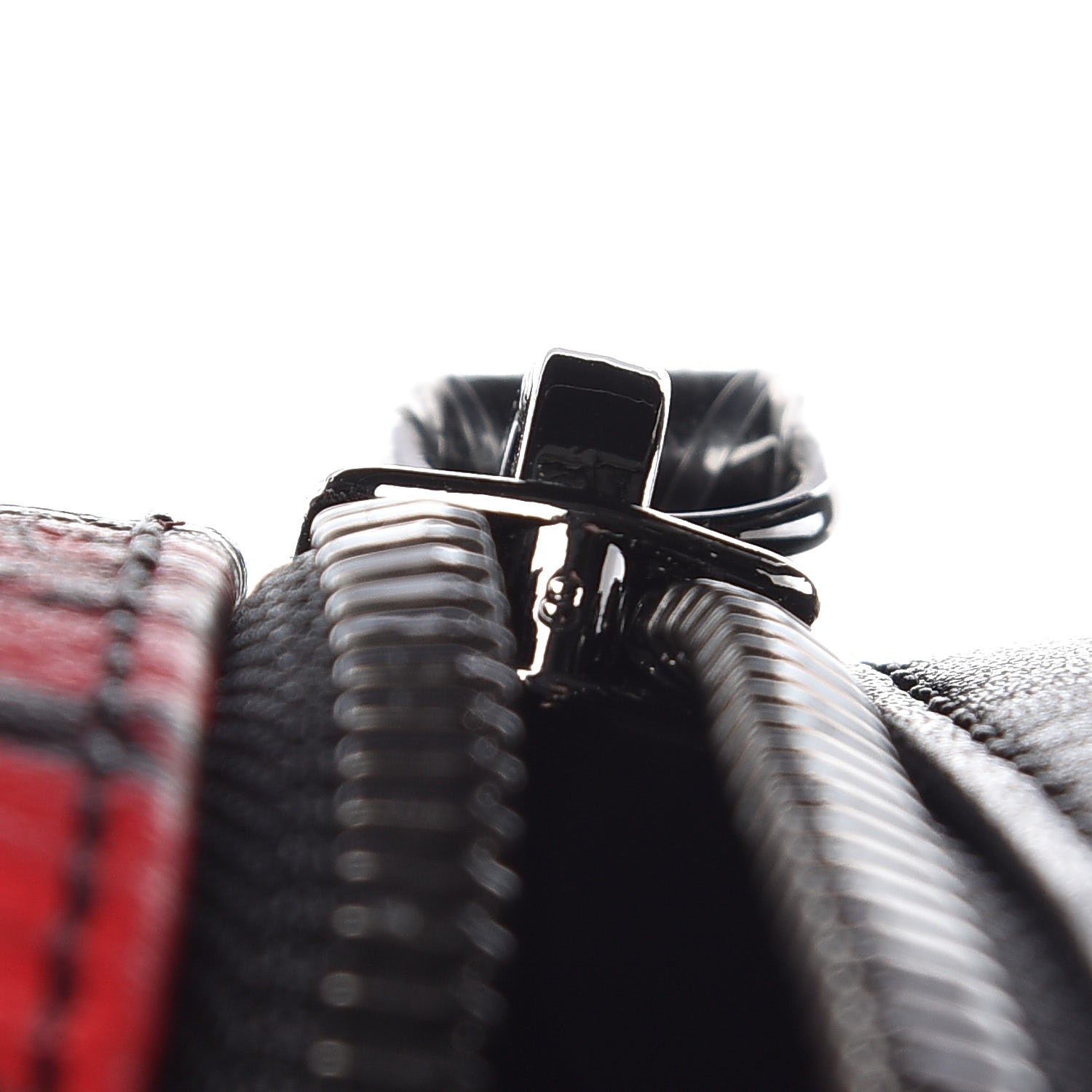 MCM Visetos Baroque Print Medium Stark Backpack Black Red 7 of 10