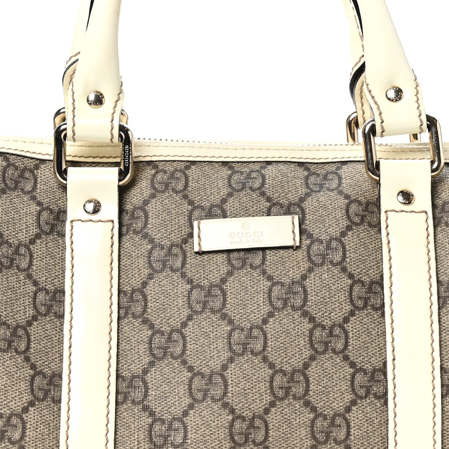 Gucci GG Plus Monogram Small Joy Boston White 8 of 10
