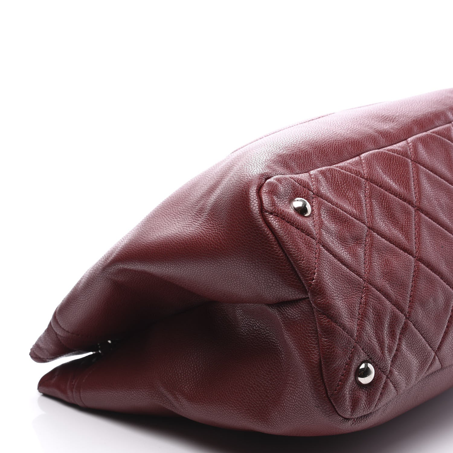 Chanel Caviar Quilted Large Timeless CC Soft Tote Dark Red 7 of 10
