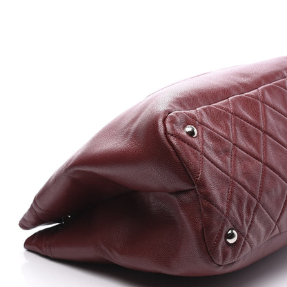 Chanel Caviar Quilted Large Timeless CC Soft Tote Dark Red 7 of 10