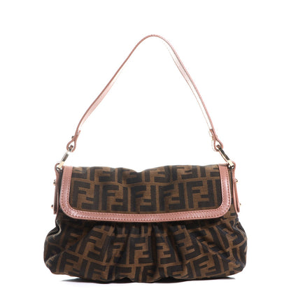 Fendi Zucca Cuoio Lucido Small Chef Shoulder Bag Tobacco Bois de Rose 1 of 9