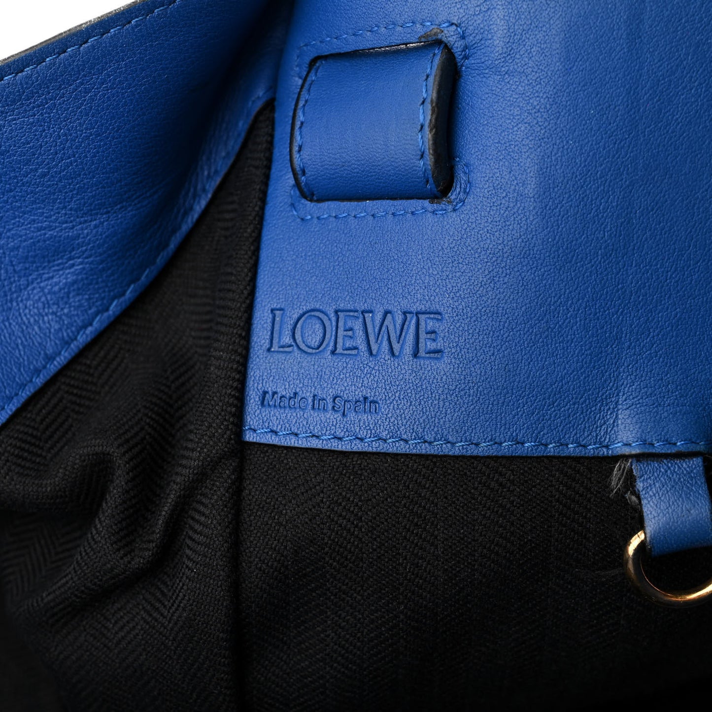 Calfskin Medium Hammock Shoulder Bag Electric Blue