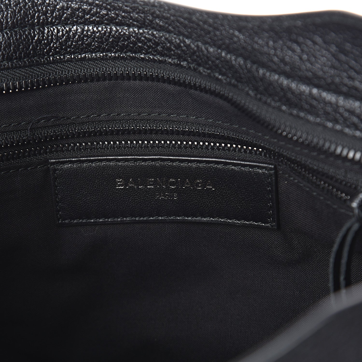 Balenciaga Shiny Grained Goatskin Black Metallic Edge City Black 5 of 7