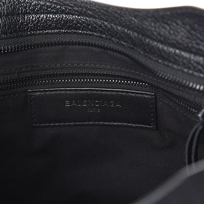 Balenciaga Shiny Grained Goatskin Black Metallic Edge City Black 5 of 7