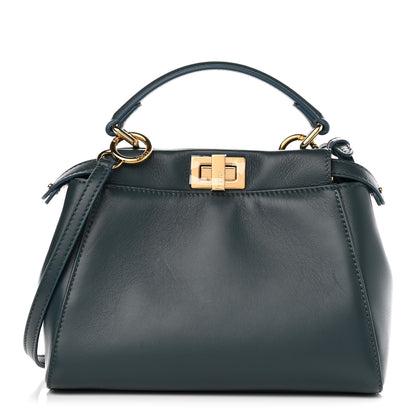 Fendi Nappa Mini Peekaboo Iconic Satchel Amazzonia 1 of 8