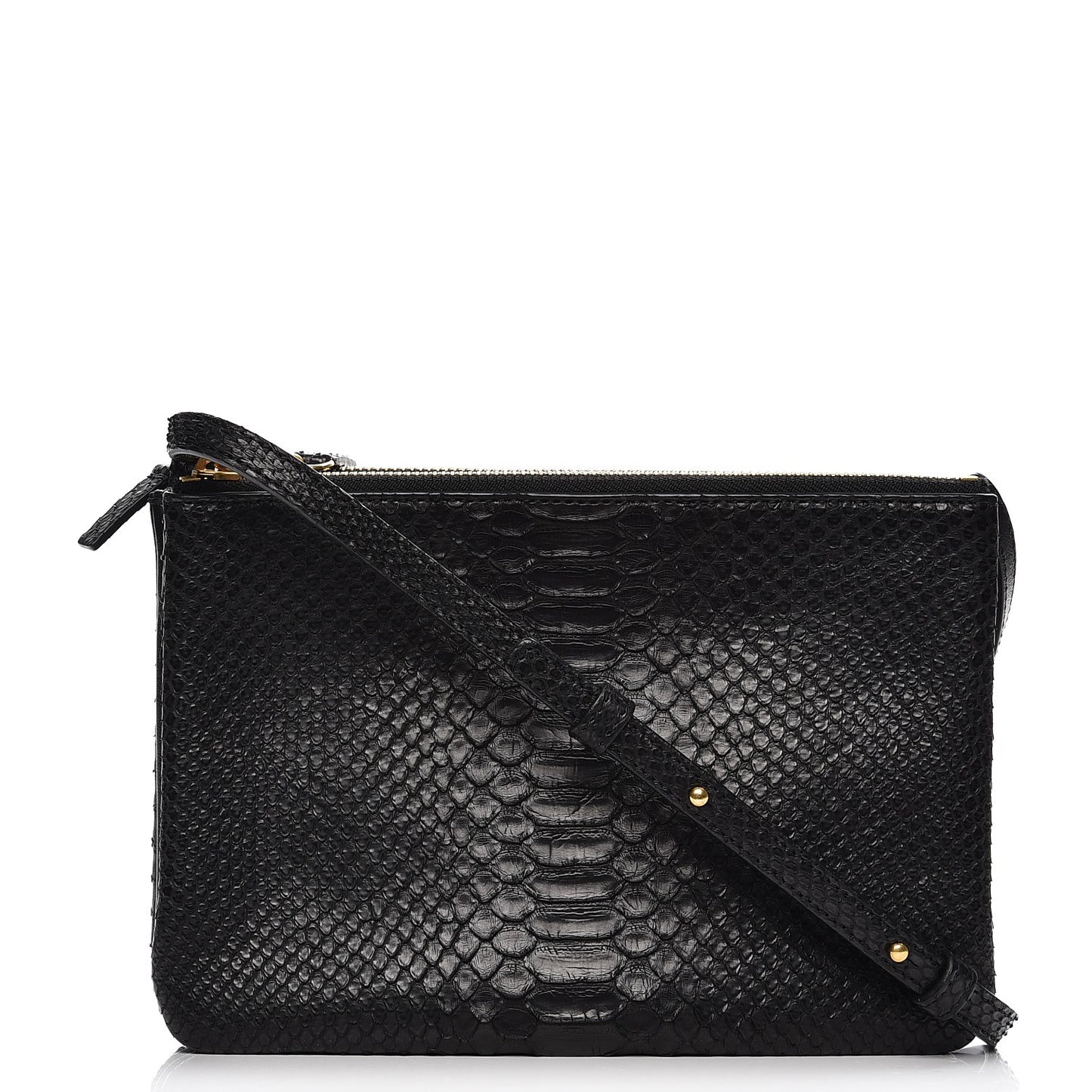Python Small Trio Crossbody Bag Black