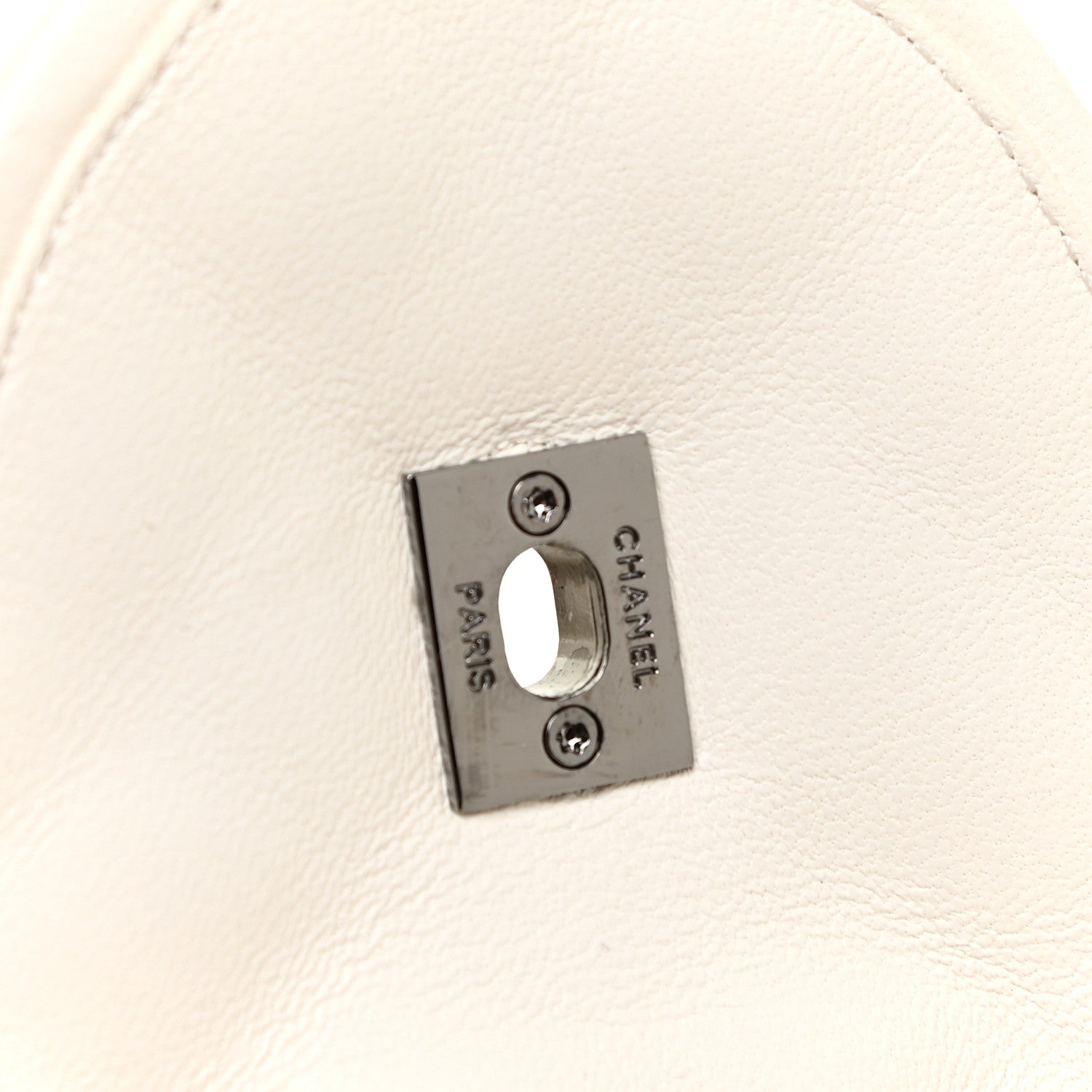 Chanel Lambskin Quilted CC Turnlock Loafers 38.5 White 13 of 16
