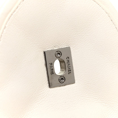 Chanel Lambskin Quilted CC Turnlock Loafers 38.5 White 13 of 16