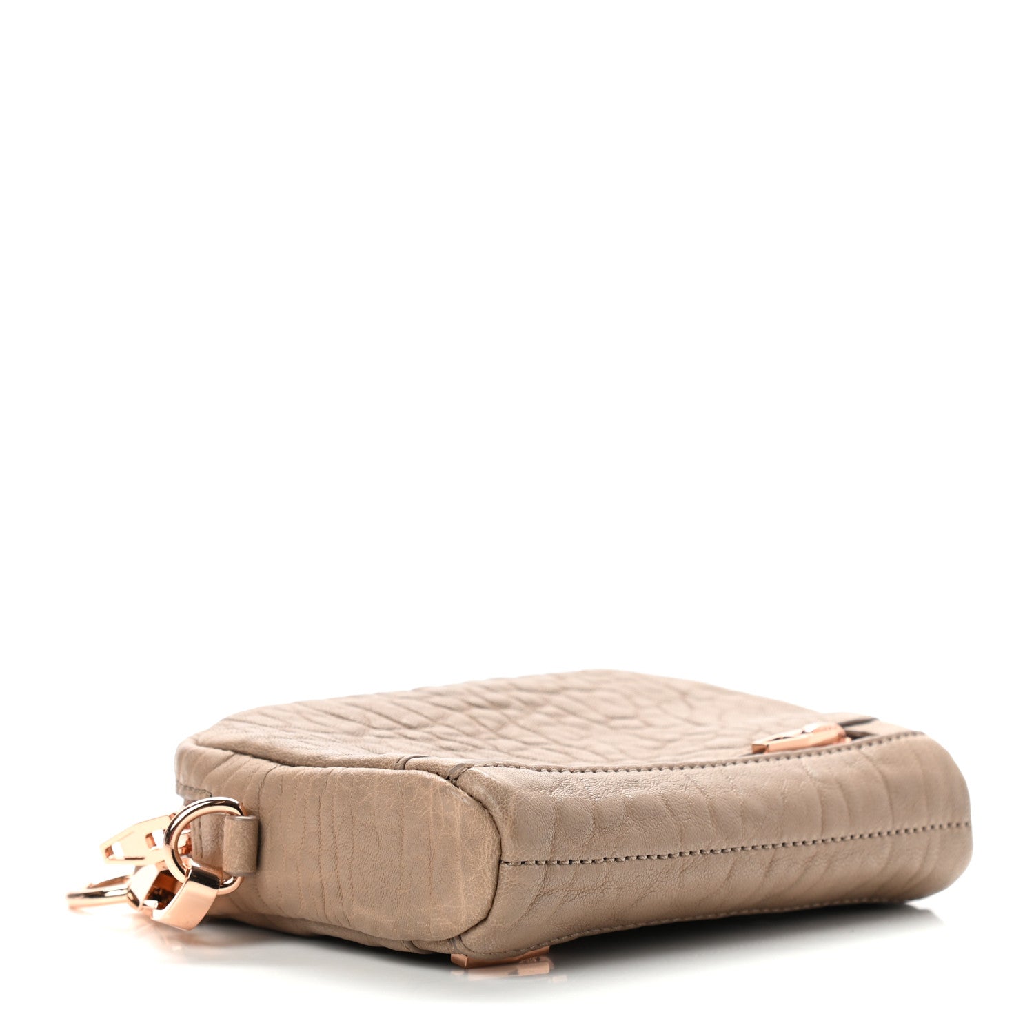 Alexander Wang Pebbled Lambskin Large Fumo Clutch Latte 4 of 6