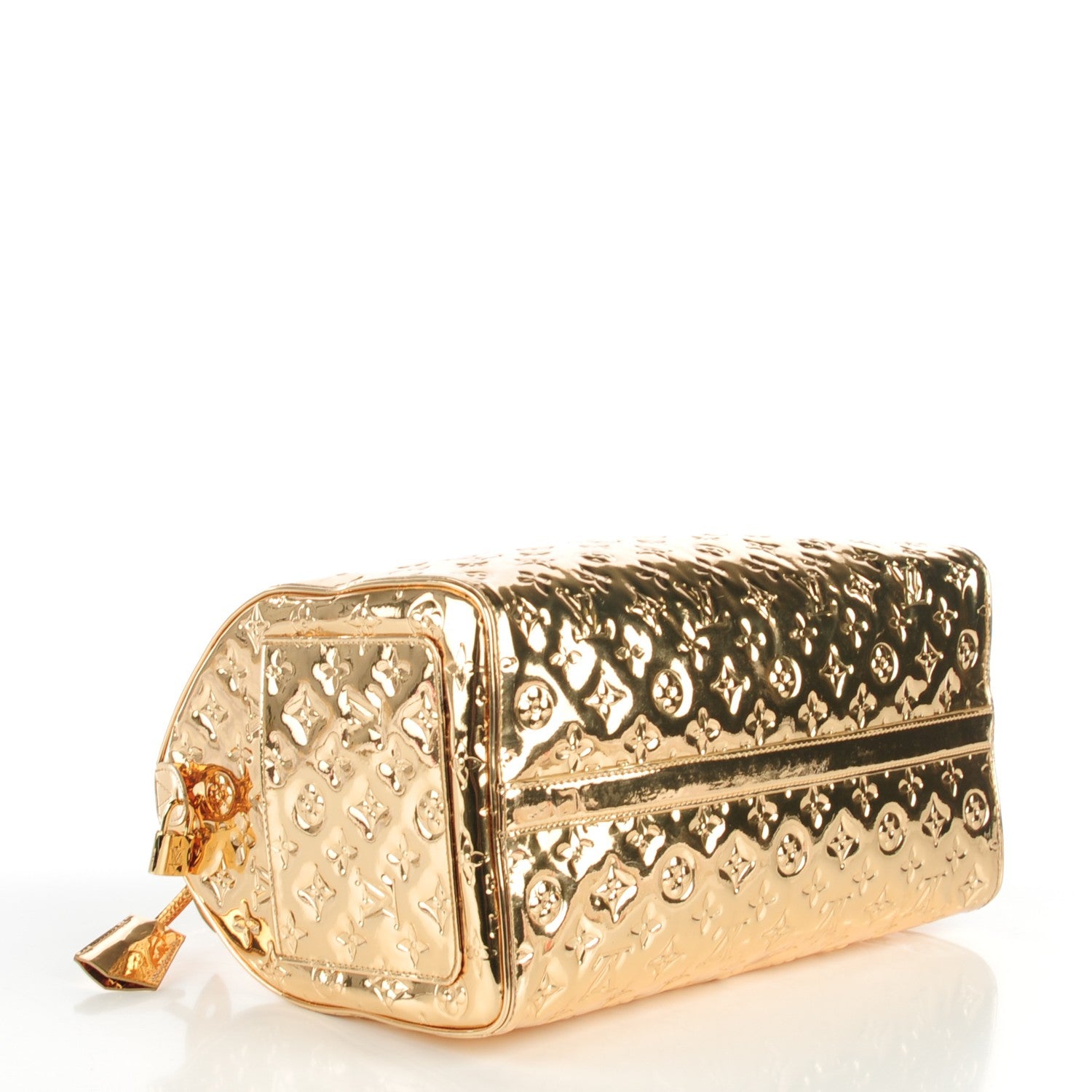 Louis Vuitton Monogram Miroir Speedy 35 Gold 6 of 8