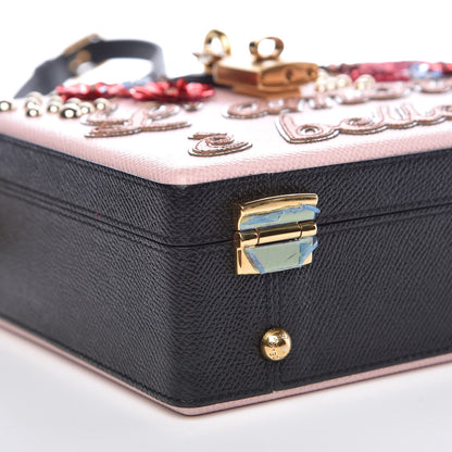 Dolce & Gabbana Dauphine Embellished Box Bag Black Rosa Carne 7 of 9
