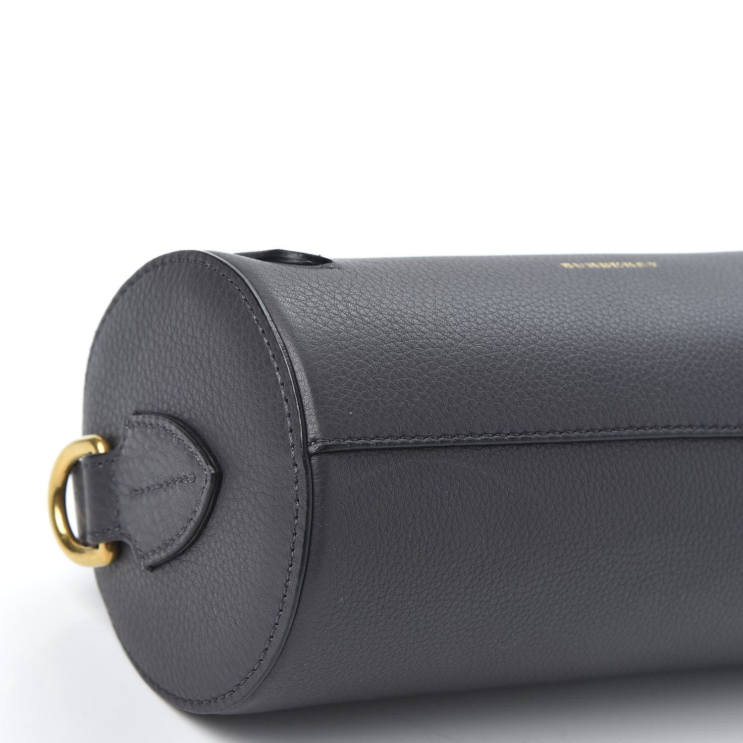 Burberry Calfskin The Barrel Bag Charcoal Grey 5 of 9