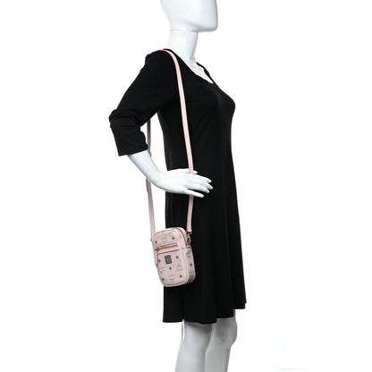 MCM Visetos X-Mini Crossbody Bag Powder Pink 2 of 9