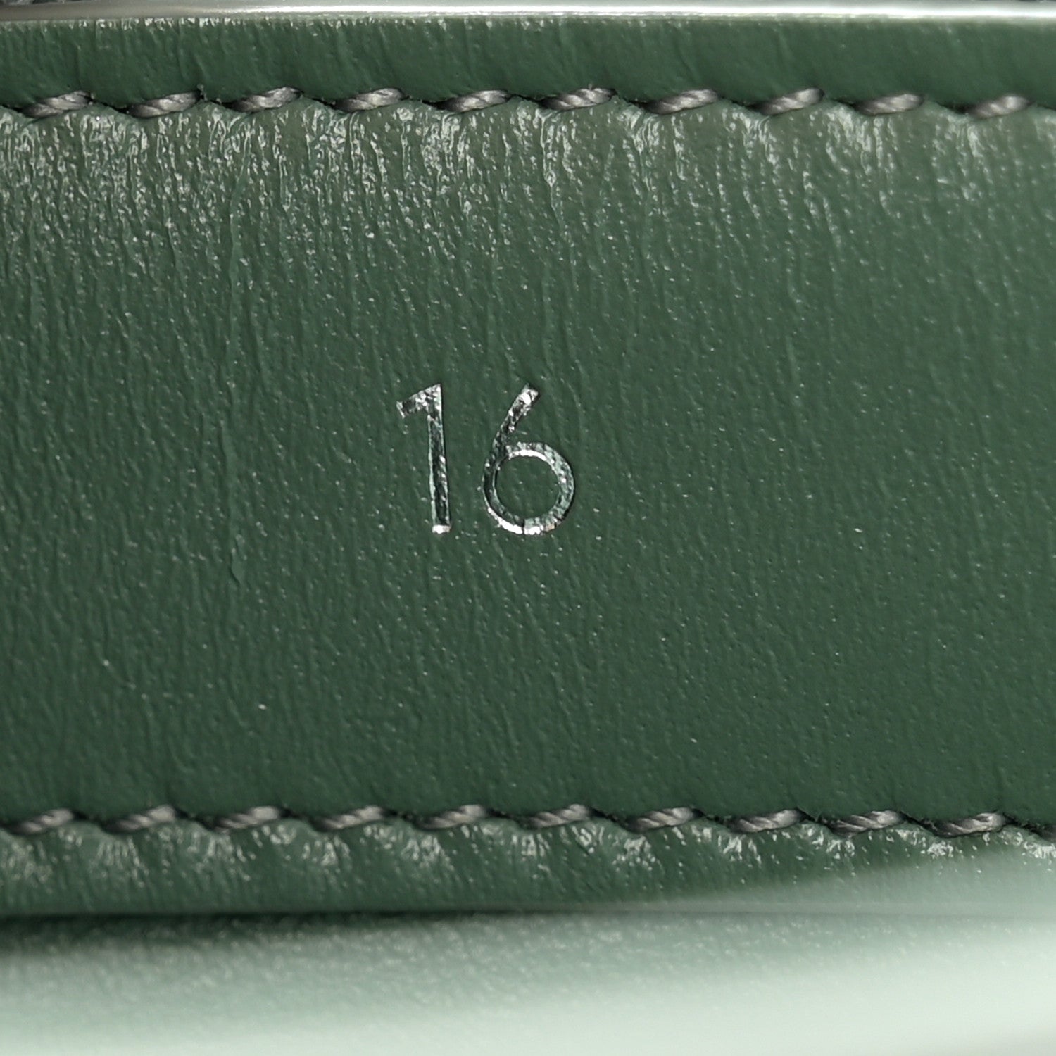 Celine Satinated Calfskin Small 16 Top Handle Bag Celadon 9 of 13