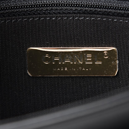 Chanel Calfskin Caviar Quilted Chain Handle Flap Black 5 of 10