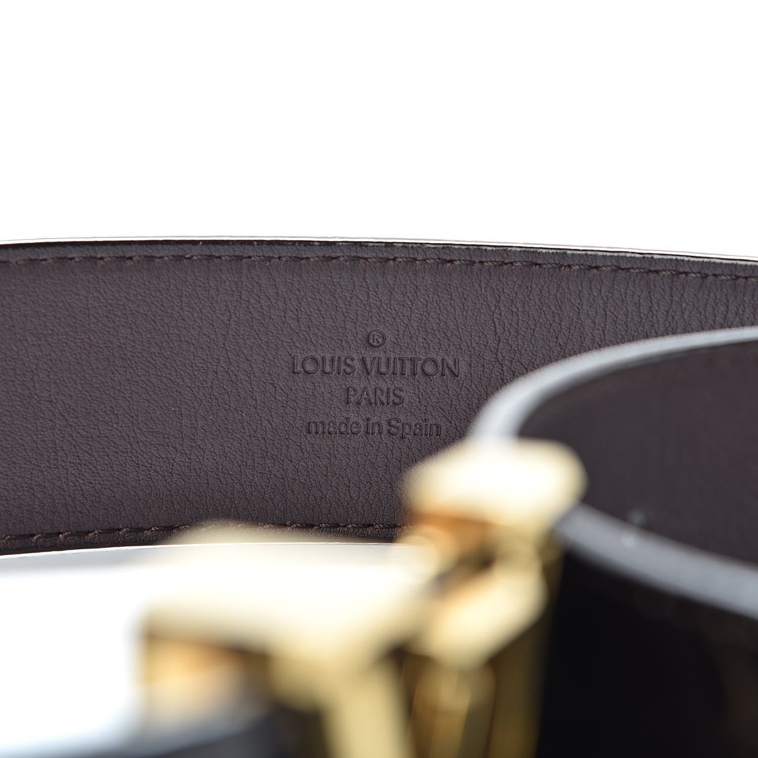 Louis Vuitton Vernis LV Facettes Belt 80 32 Amarante 6 of 7