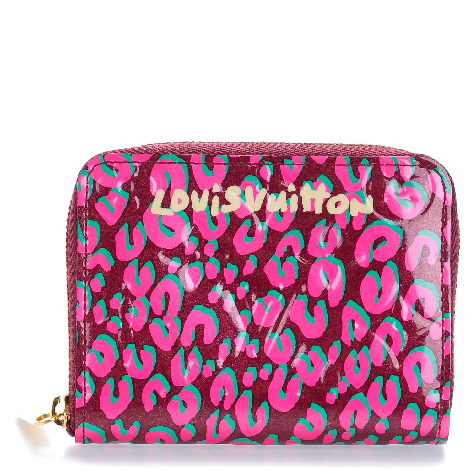 Louis Vuitton Vernis Leopard Zippy Coin Purse Rouge Fauviste 1 of 7