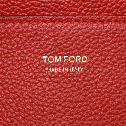 Tom Ford Pebbled Calfskin Medium Jennifer Flame Red 6 of 6