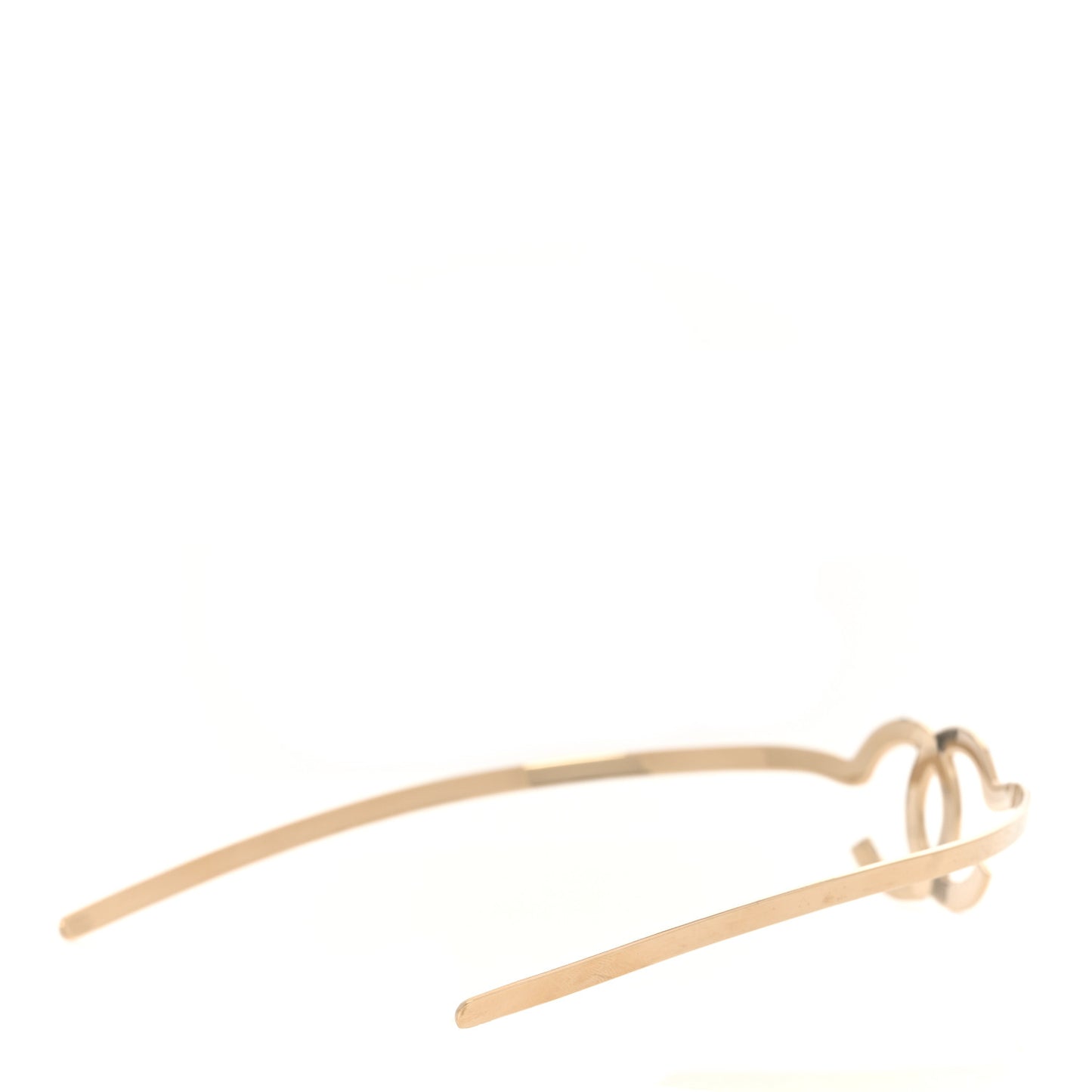 Metal CC Headband Light Gold